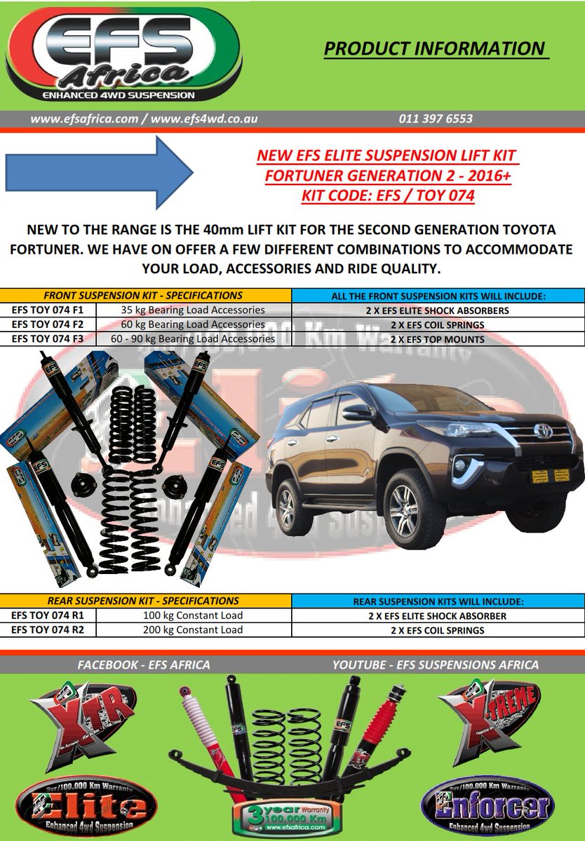 EFS Africa on Twitter "The all new EFS suspension done on the NEW 2016