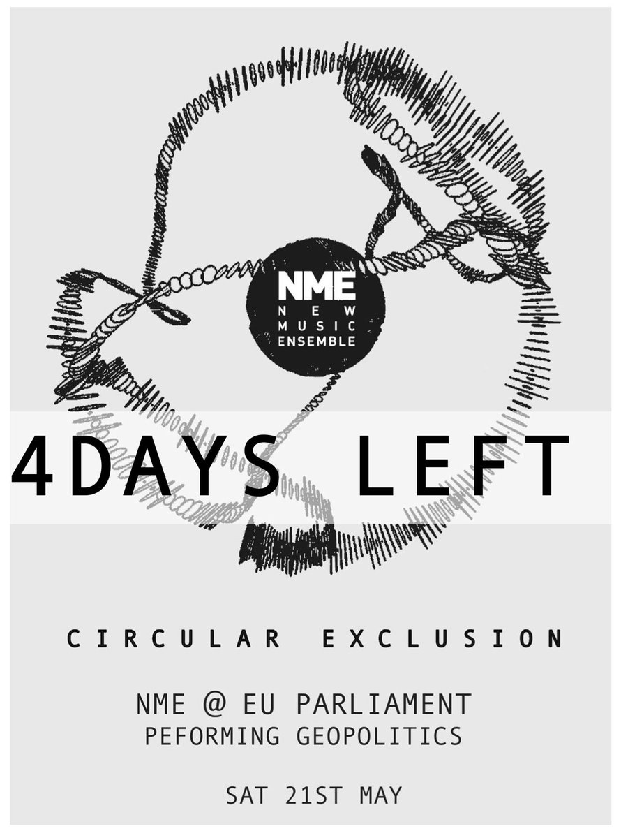 NMEnsemble's tweet photo. 4 DAYS LEFT! Help us perform Circular Exclusion at the EU Parliament during @EP_YouthEvent https://t.co/sGeEQzgQBP? https://t.co/EBBDsROEV3