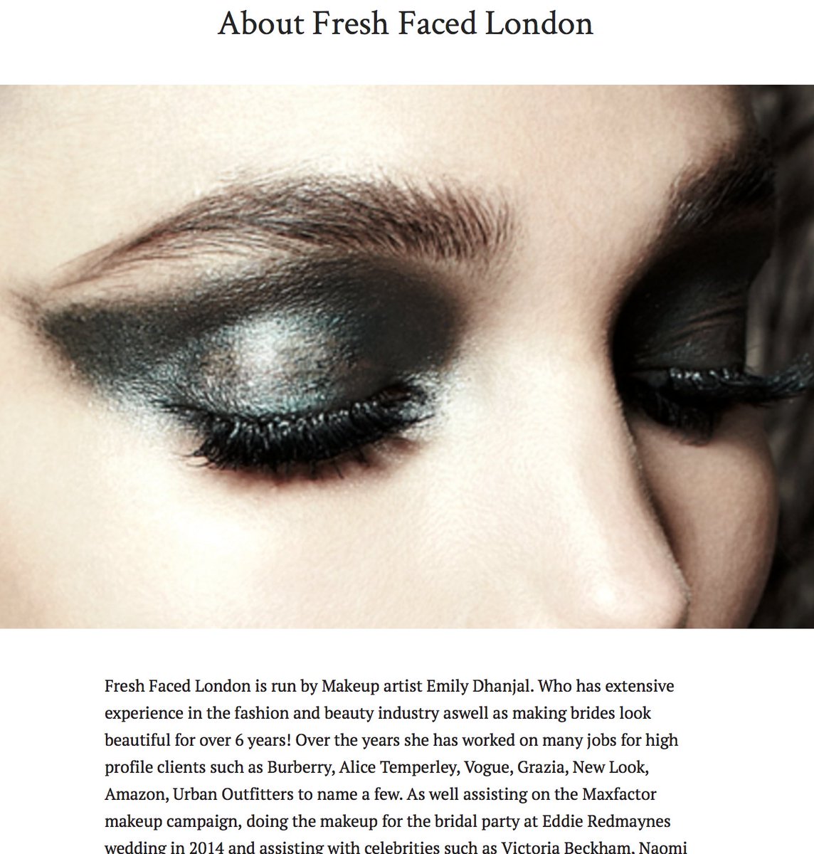 EmilyMake_up's tweet photo. my new website is now up and running please follow @freshfacedLDN for updates! #makeup #hair https://t.co/NWm9o80WNA https://t.co/GU5ZqdMiiK