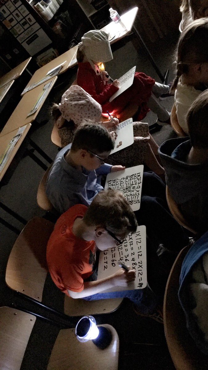 MissGerding's tweet photo. After our Conner Prairie visit, we decided to have a Pioneer Day...
No electricity. No desks. No paper. https://t.co/IhrsgpZGt6