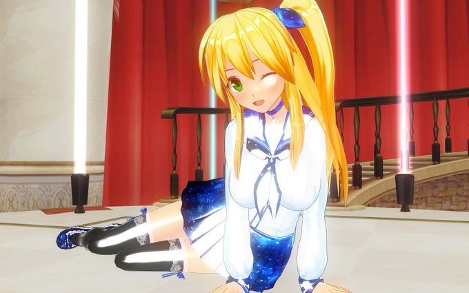 【カスタムメイド3D2】
宇宙柄ってかわいい

#カスタムメイド3D2 #CM3D2 