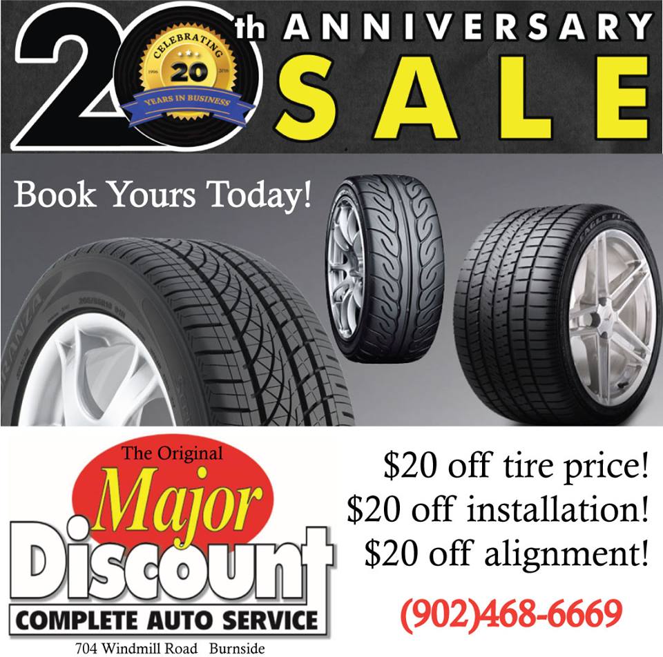 major_discount's tweet image. The celebration sale continues at Major Discount. Get your summer tires on now and save! #tirechange #saveontires