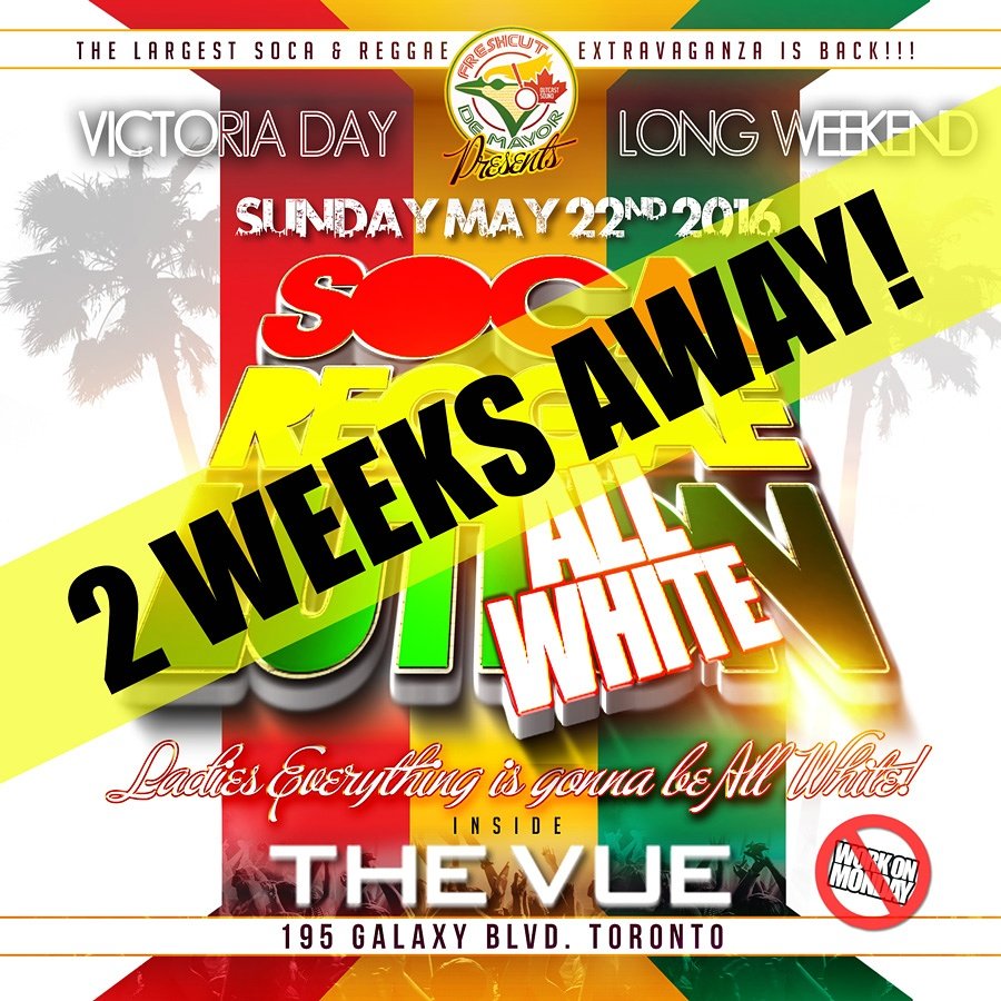 #SocaReggaelution #AllWhite Tickets 416 886 8900 or ticketgateway.com <a href="/DJ_INSTYLE/">I N S T Y L E</a> @djdoobz <a href="/MCBrentonB/">DS_Kweera</a>
