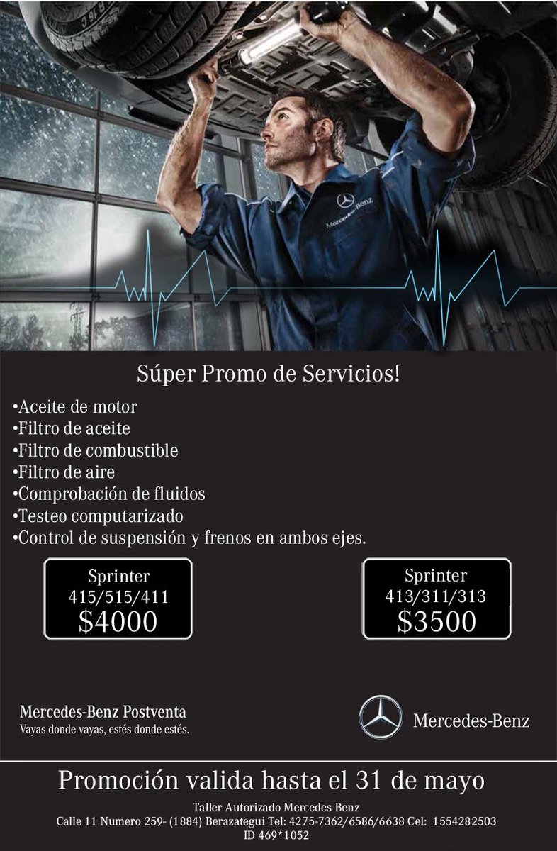 ServiceExel's tweet photo. No te pierdas nuestra nueva Super Promo! #Promocion #MercedesBenz #Sprinter #Servicio #Posventa https://t.co/PYdbEcnPXZ