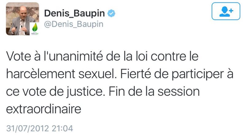 JustineCsr's tweet photo. le plus grand foutage de gueule de l'histoire de la politique #Baupin https://t.co/KzzujMwnKE