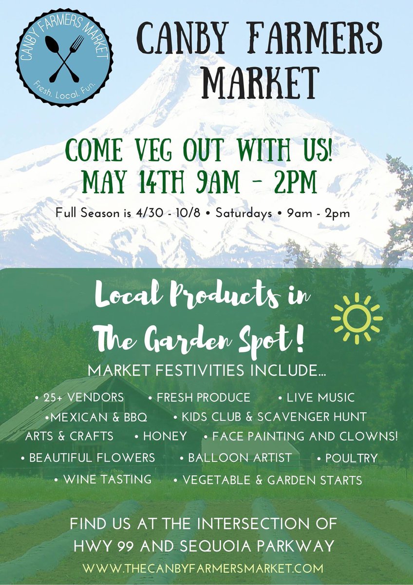 Canby Farmers Market (@canbymarket) on Twitter photo 