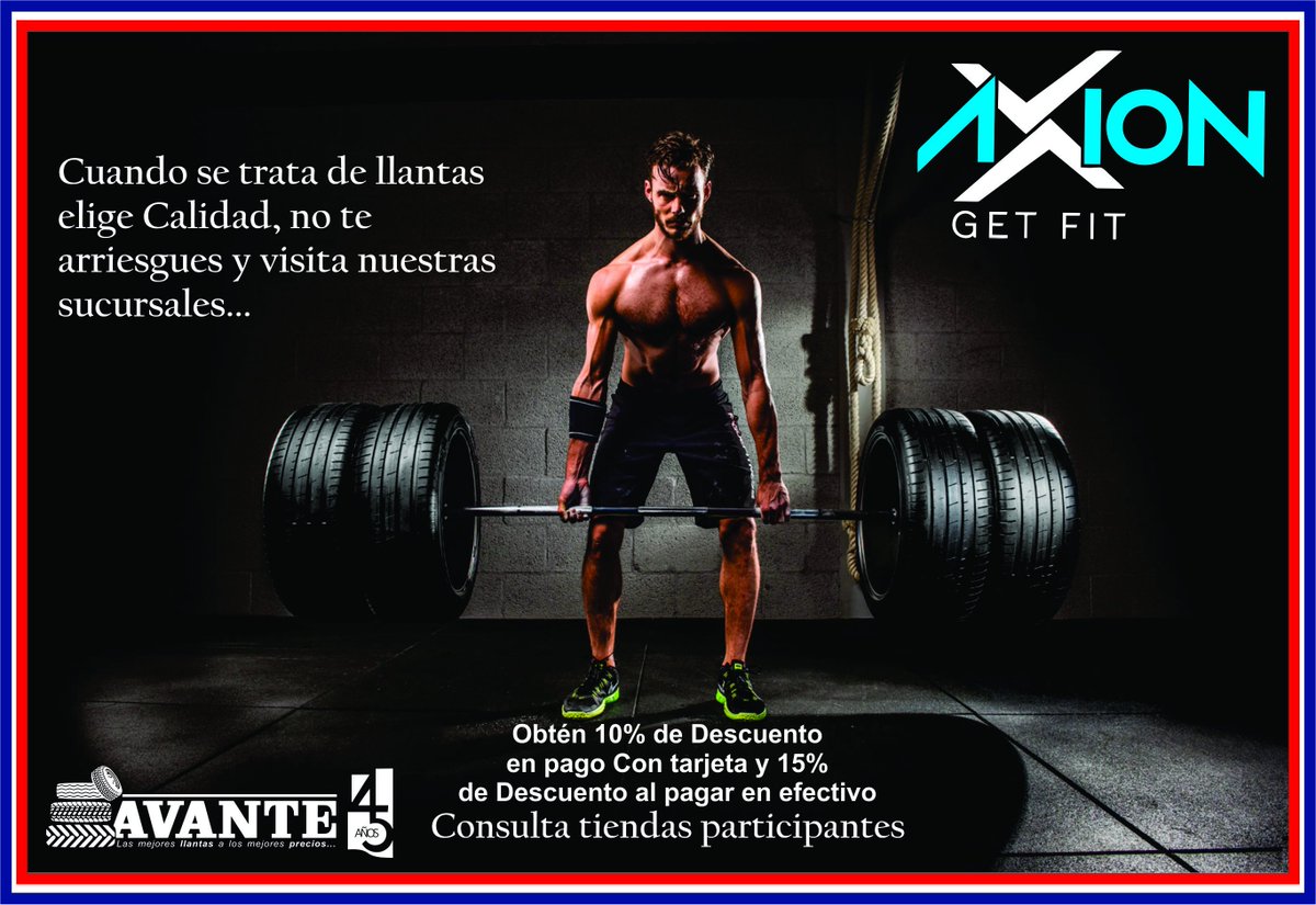 avantellantas_'s tweet photo. #AxionGetFit #AvanteTlalpan #AvanteMiramontes #AvanteNaval
#AvanteZaragoza #AvanteXotepingo https://t.co/Nb7VJLCD8T