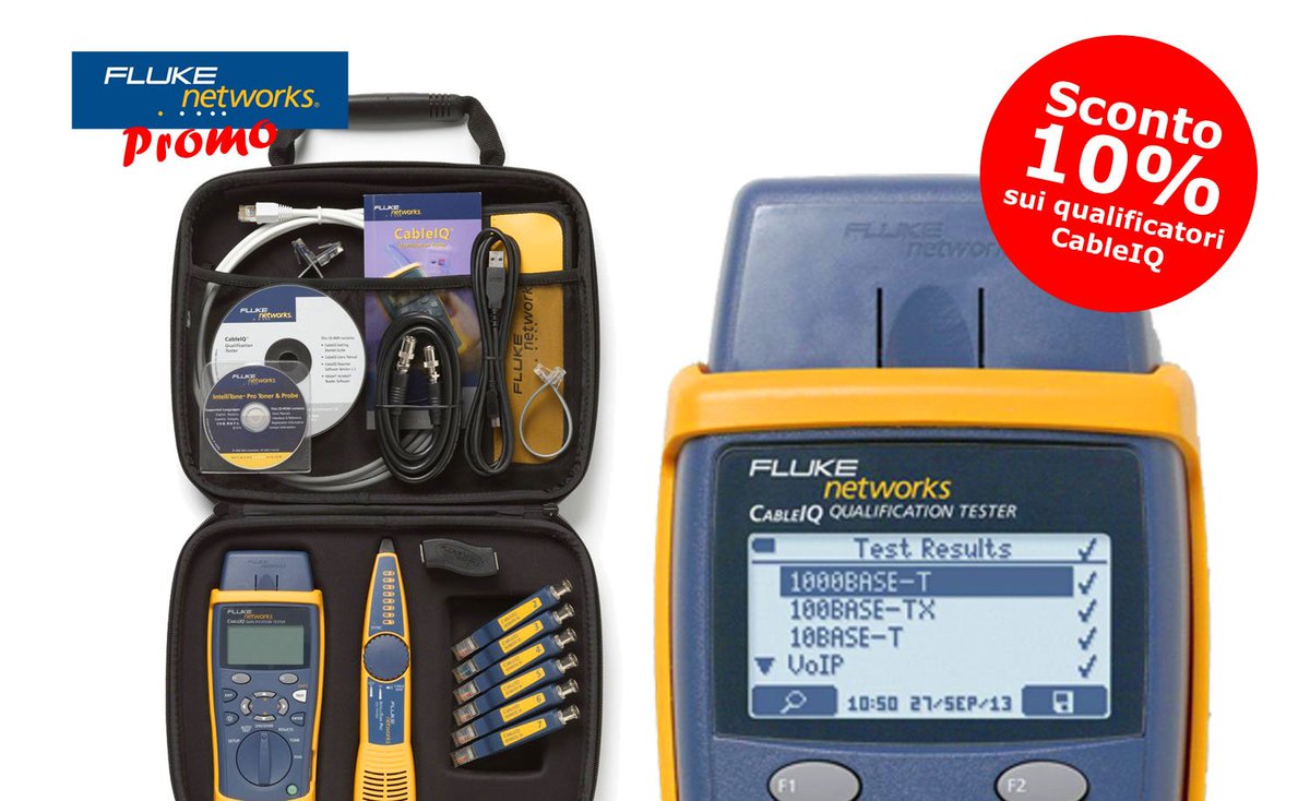 ElcoTeam's tweet image. Promozione Maggio 2016 sui Qualificatori CableIQ #flukenetwork #cableiq goo.gl/xrpiUv