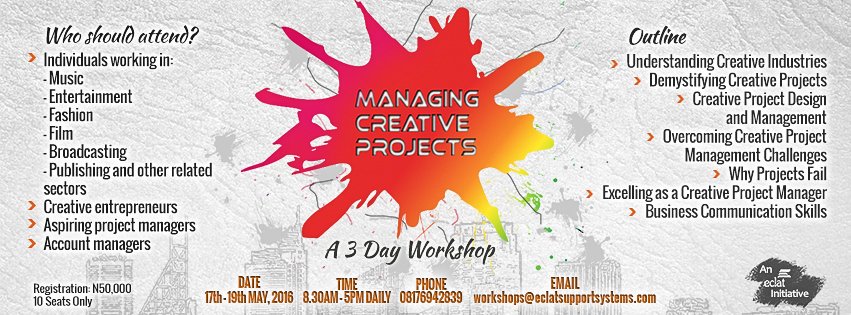 RealNaomiLucas's tweet photo. #ManagingCreativeProjects workshop is practical &amp; intimate for #10peopleOnly -APPLY NOW @writetoJennie @Oshoademola1 https://t.co/yxBZU3Qwyu