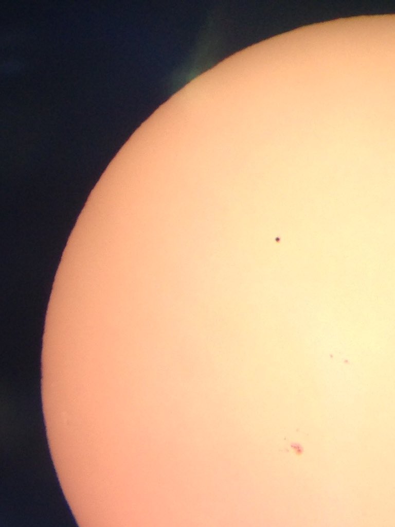 #mercurytransit happening right now!