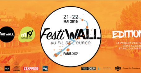Les murs du #19e accueillent le #festiwall 2016 du 21 au 22 mai bit.ly/23BMTD9 #arturbain @TheWallGalerie