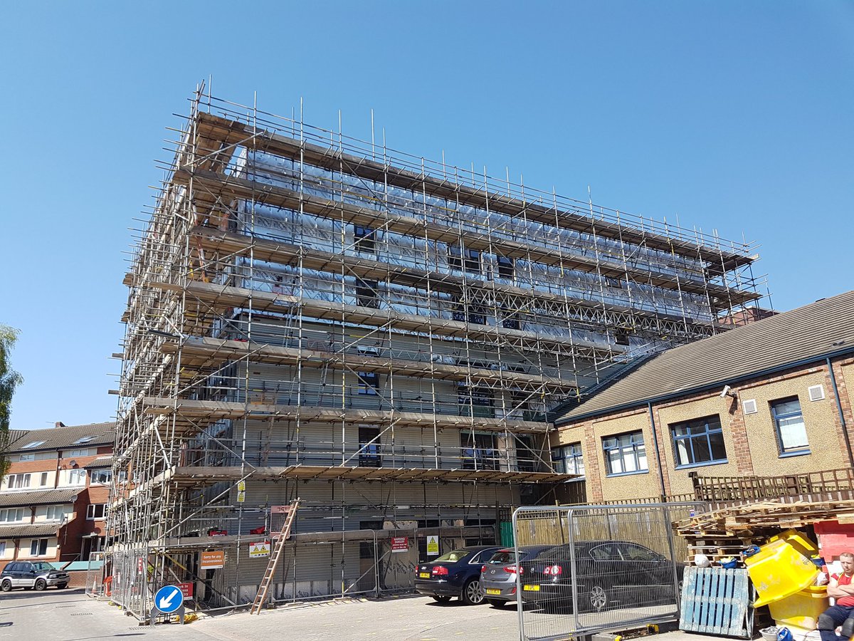 AVeitchGT's tweet photo. Cladding starting this week https://t.co/kGm9aXaitH