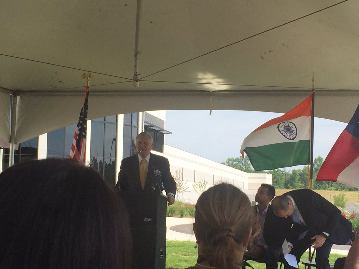 .@GovernorDeal speaks at the Surya HQ opening in Bartow County.