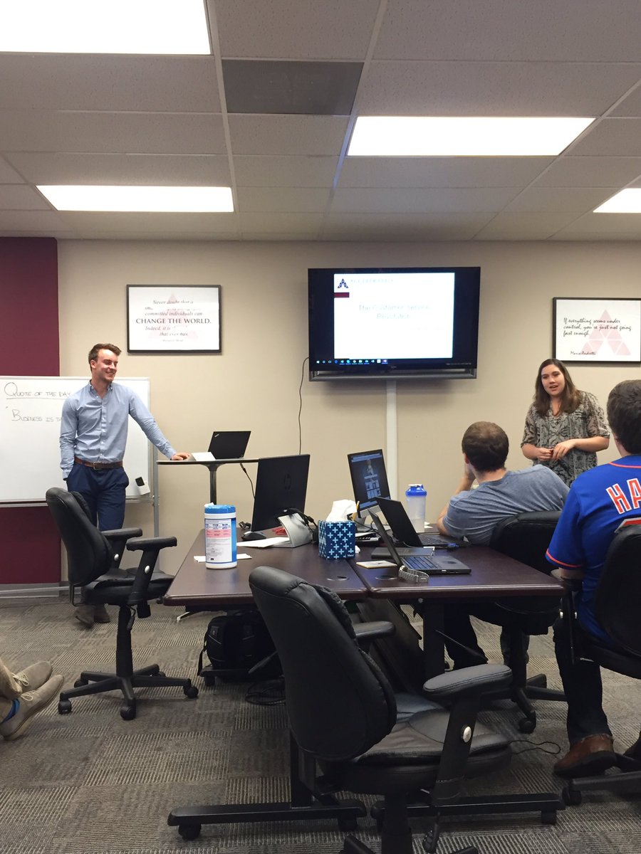 AccGrowthAdv's tweet photo. Great presentation from Linus &amp; Sara recapping @JohnDiJulius EO talk on the customer service revolution! https://t.co/g8ylljMXMH