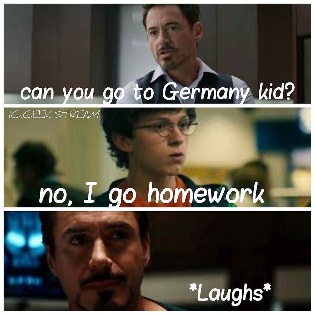 TheEpicShowtime's tweet photo. “I got Homework” #allthingsdcmarvel #spiderman #ironman #captainamericacivilwar by allthingsdcmarvel x #epicshowtime https://t.co/6NQzu6ldRF