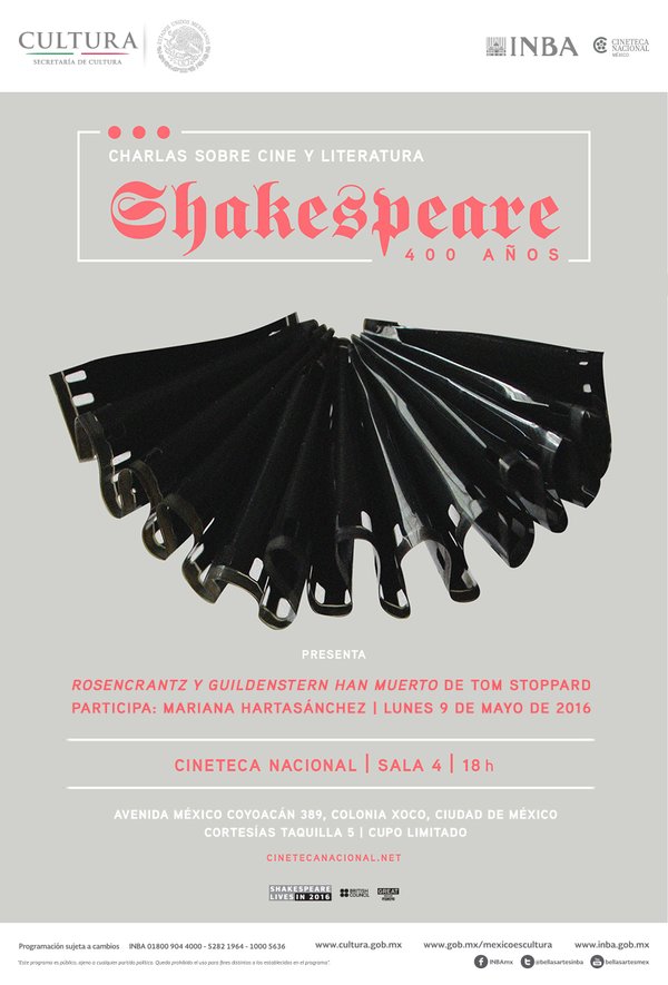 arteycultura's tweet photo. Rosencrantz y Guildenstern han muerto y tú puedes charlar sobre este filme con @Sabandijapalaci en @CinetecaMexico https://t.co/W0bEojVFtO