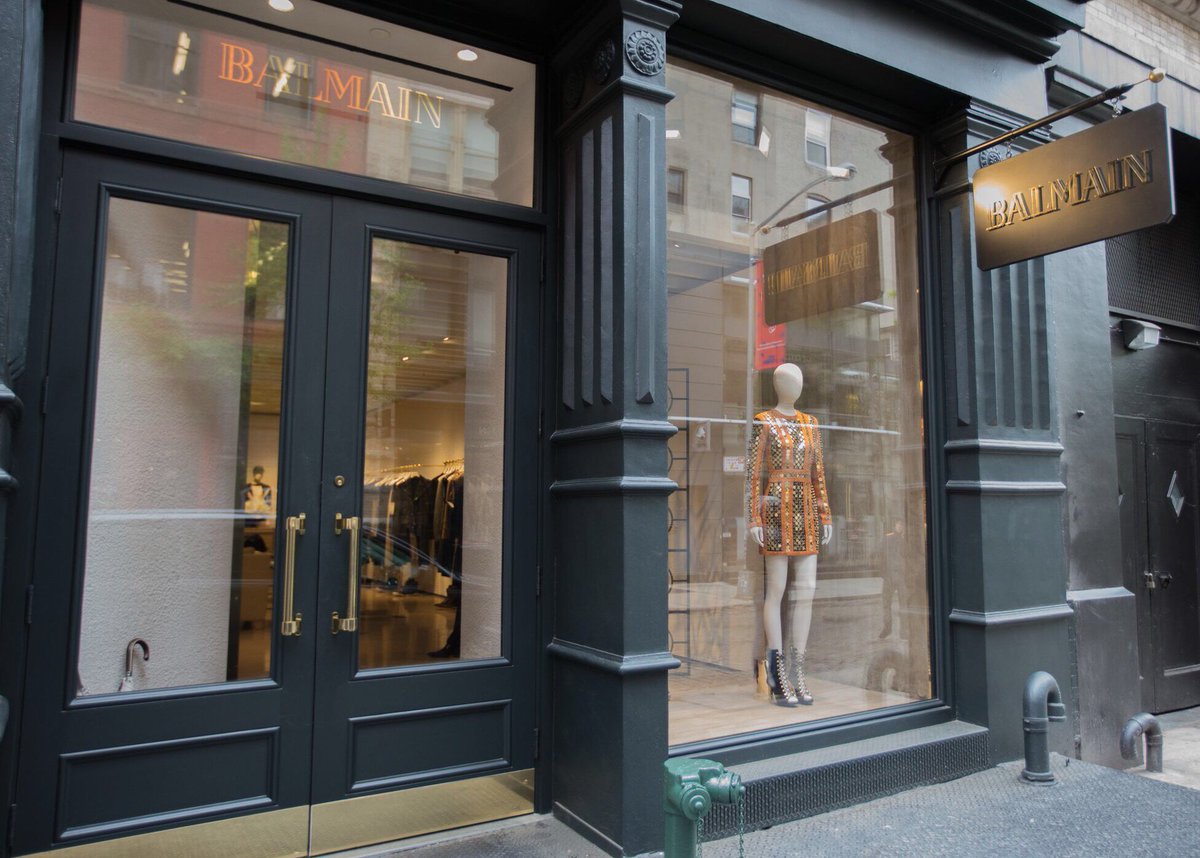 on Twitter: "Balmain NYC flagship is now open at 100 Wooster St, #BalmainNYC https://t.co/wRYIqaS41S" /