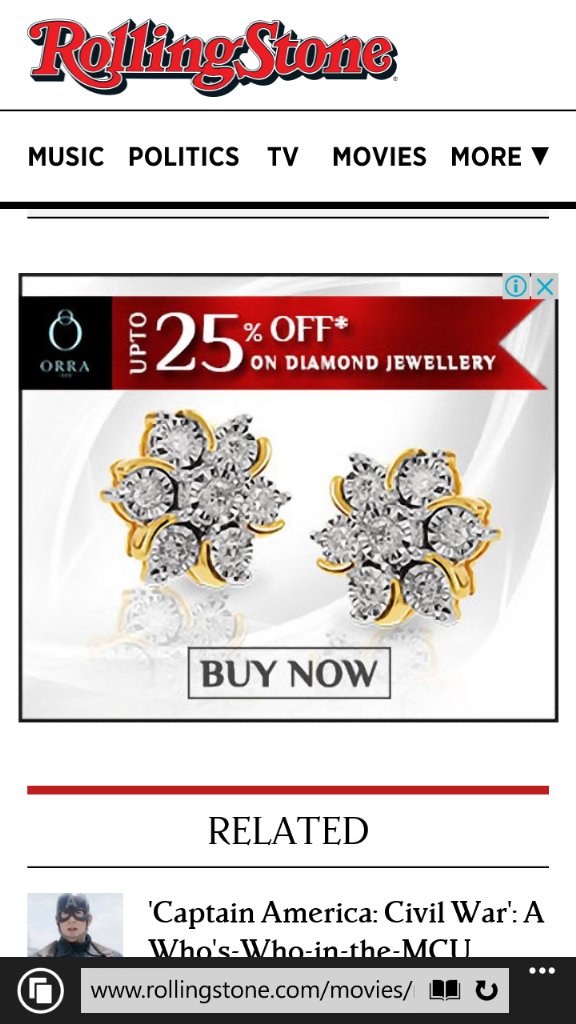 magicsays's tweet photo. Drawback of #DisplayAdvertising #RollingStone #Marvel #Orra #Jewellery? #InterestTargeting going wrong #Digital #Ads https://t.co/QkziumkMPL
