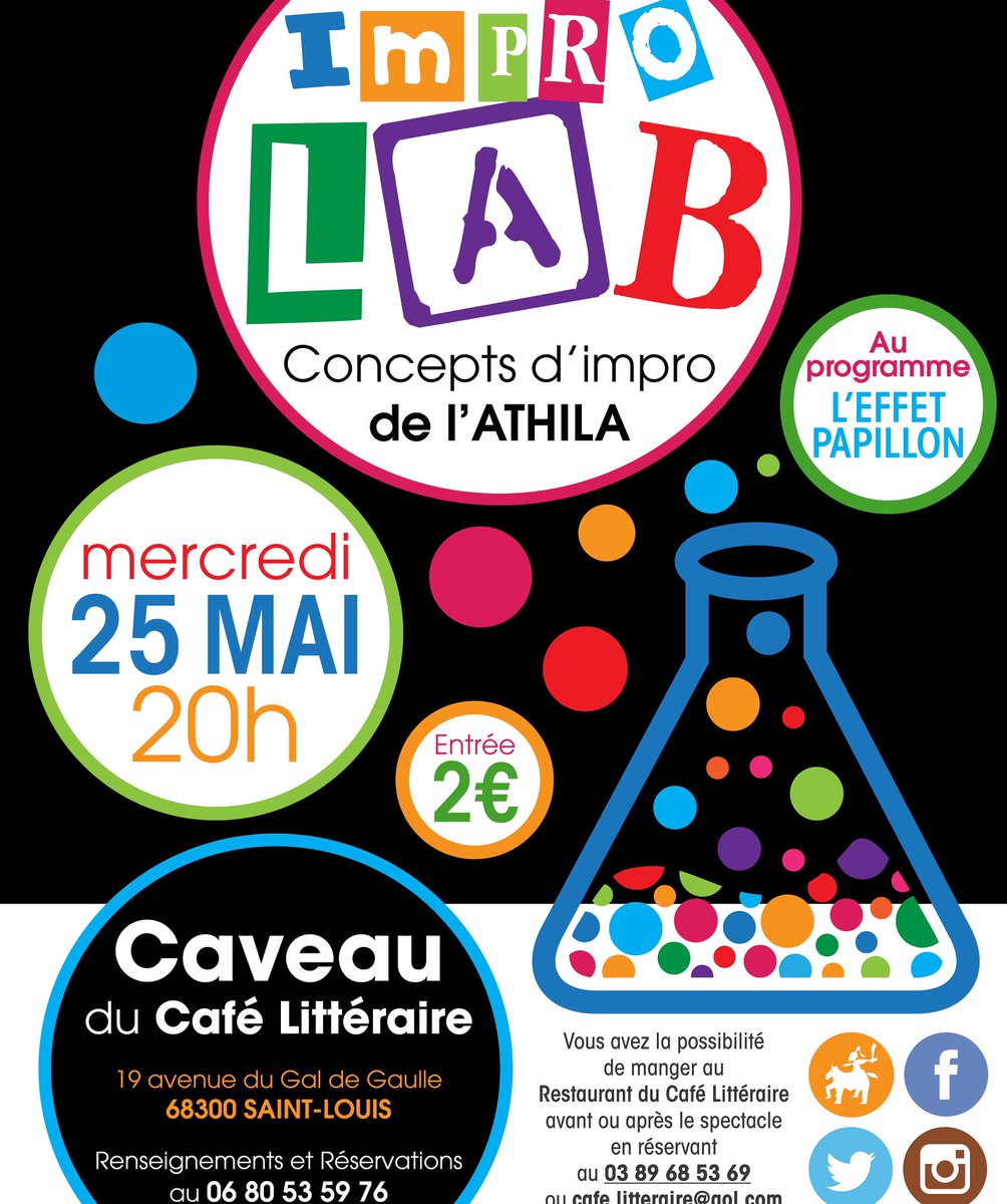 ATHILA_impro's tweet image. L&apos;#improlab c&apos;est le nouveau concept de @athila_impro! Dépêchez-vous de réserver, places limitées! Le 25/05 à 20h