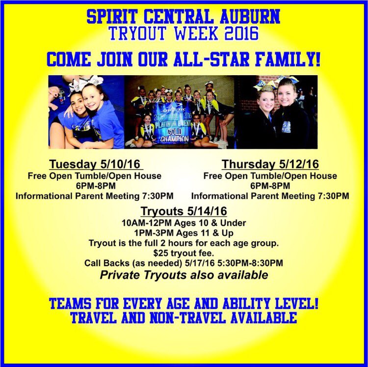 SpiritSabers's tweet photo. Spirit Central Tryouts 2016-2017 https://t.co/vgwjEPvbnC