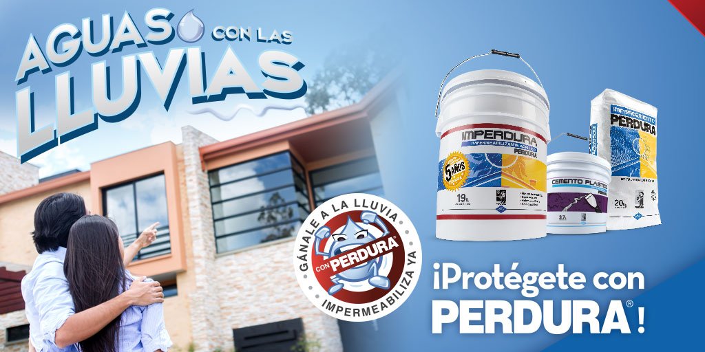 ¡Gánale a la lluvia! Con cualquiera de los impermeabilizantes perdura seguro saldrás victorioso.
