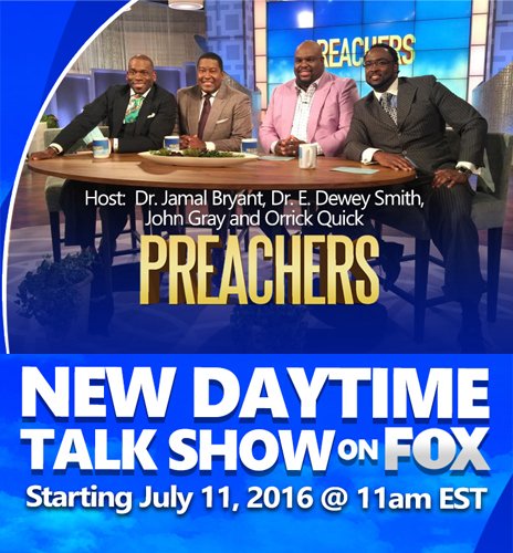 CReporters's tweet image. Get ready for the exciting new faith-based talk show featuring four megachurch pastors coming on FOX this summer.
