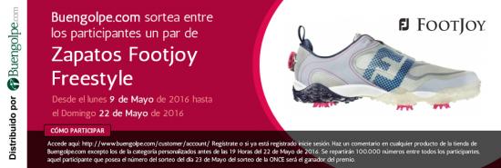 ¿Quieres ganar los nuevos Zapatos Footjoy Freestyle?
Entra en bit.ly/1T78Vej y consíguelos.
¡Participa YA!