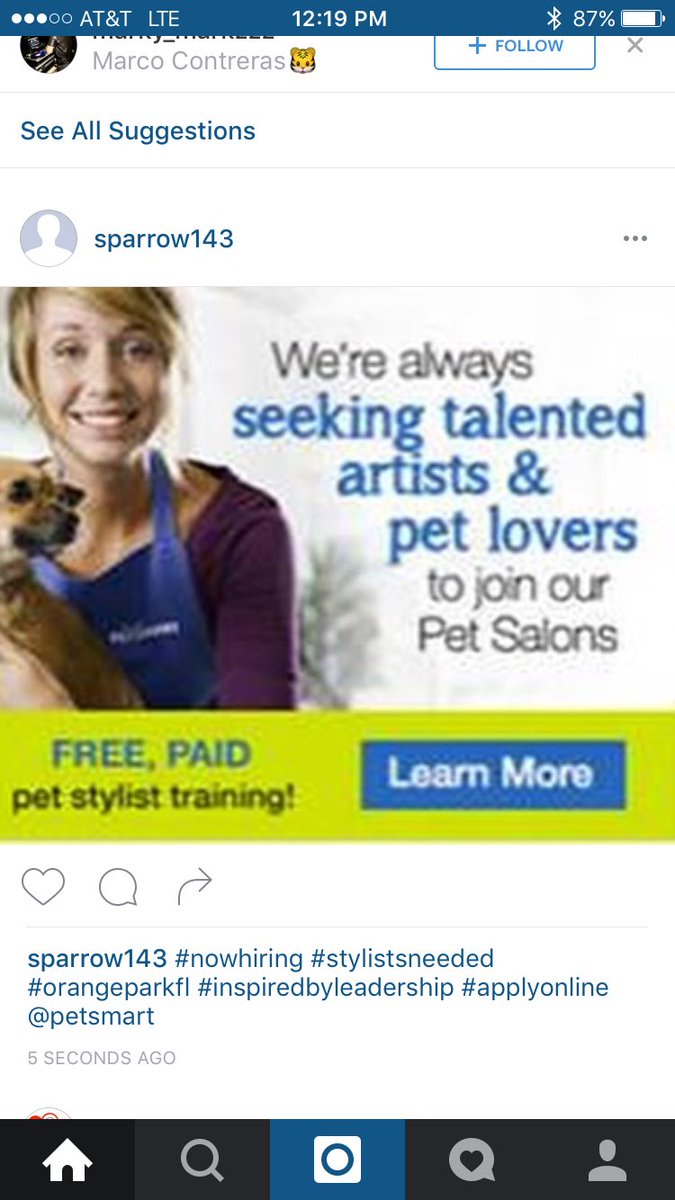 #nowhiring #OrangeParkFL #ApplyOnline #LookingForTheBest #stylistneeded <a href="/PetSmart/">PetSmart</a> <a href="/KathiDoroshenko/">Kathi Doroshenko</a> <a href="/dmgelo/">Dave Gelo</a>