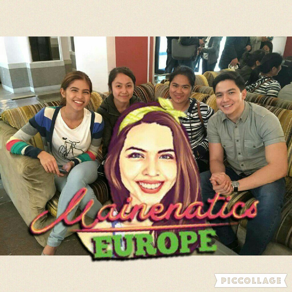 MAINEnatics_EU's tweet photo. Aldub durante la pausa in Albergo 
con i nostri amiche! 😉😍😍😍

#ALDUBinITALYDay2 

@MAINEnatics_OFC @MAiNETrendOFC https://t.co/Prs3j5dXo9