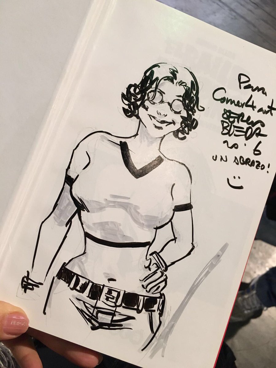 Estuvimos en el @FICOMIC_salon y <a href="/SergiBleda/">Sergio Bleda</a> nos dedico este #dibujo. ¡Muchas gracias!