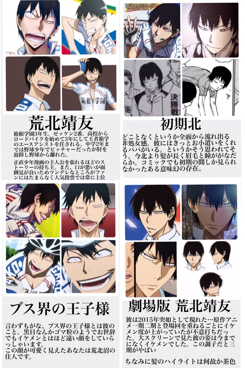 Iroha Twitterissa とりあえず今流行り のやつを荒北靖友でやりたかったんだ てかこんなんじゃ語り足りないけどとりあえず荒北靖友最高だよぉ