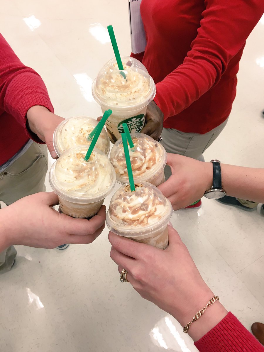Cheers to best Starbucks sales in the district last week! Come to Kent Target for #FrappuccinoHappyHour! #T0681pride