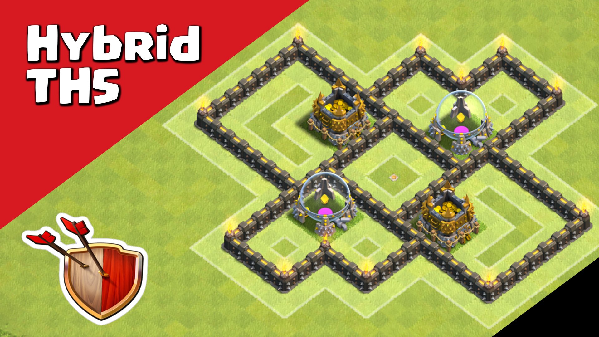 Town Hall 7 Hybrid Base