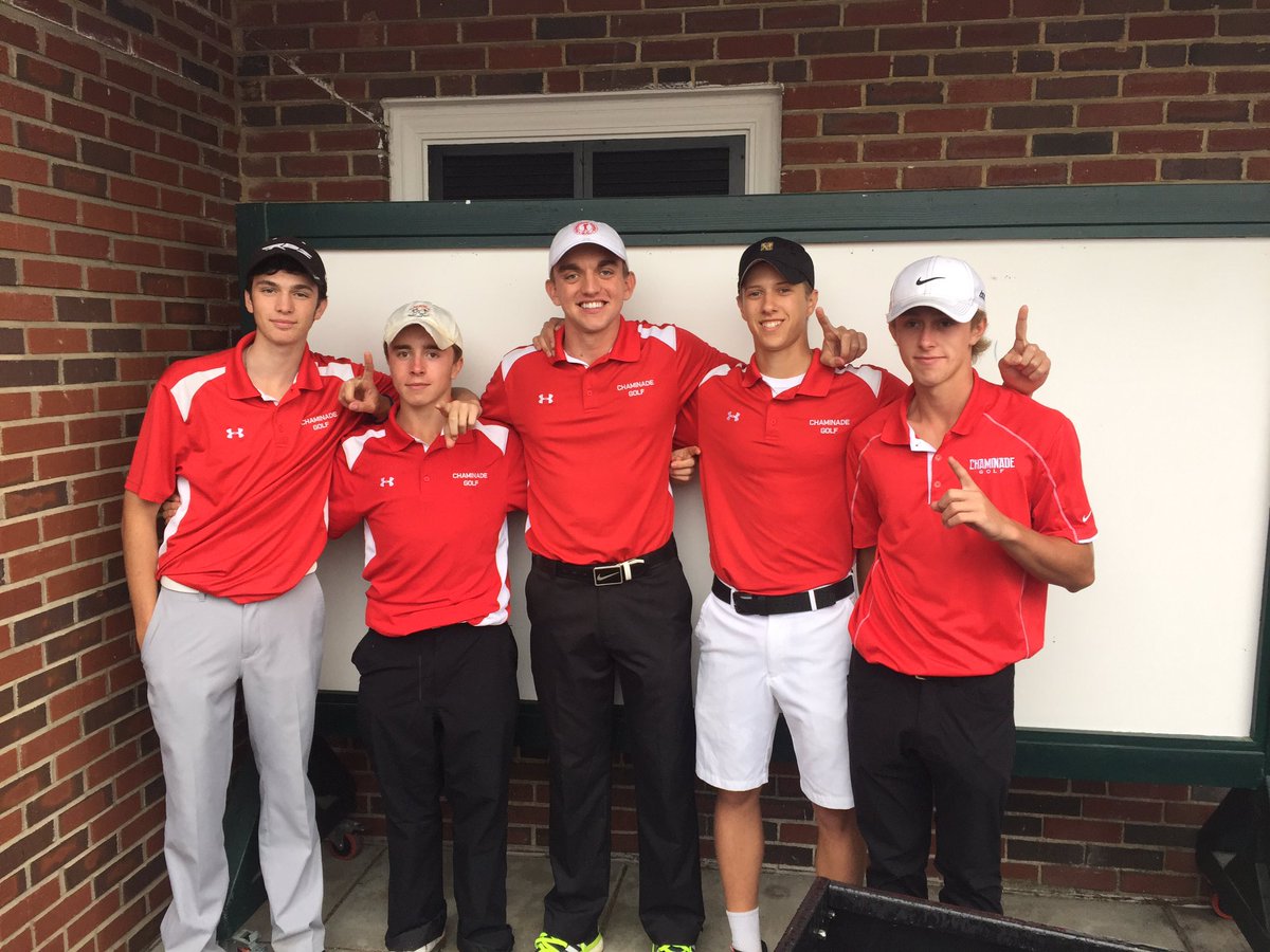 CCPRedDevilGolf's tweet photo. Chaminade wins Sectional title with 28 stroke victory. Red Devils to compete in State tournament next Monday-Tuesday https://t.co/NfHwHrN9re