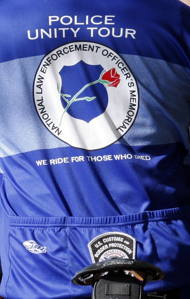 CBP's tweet image. #CBP officers are riding to DC as part of #PoliceUnityTour to honor those who have died in the line of duty #NPW2016