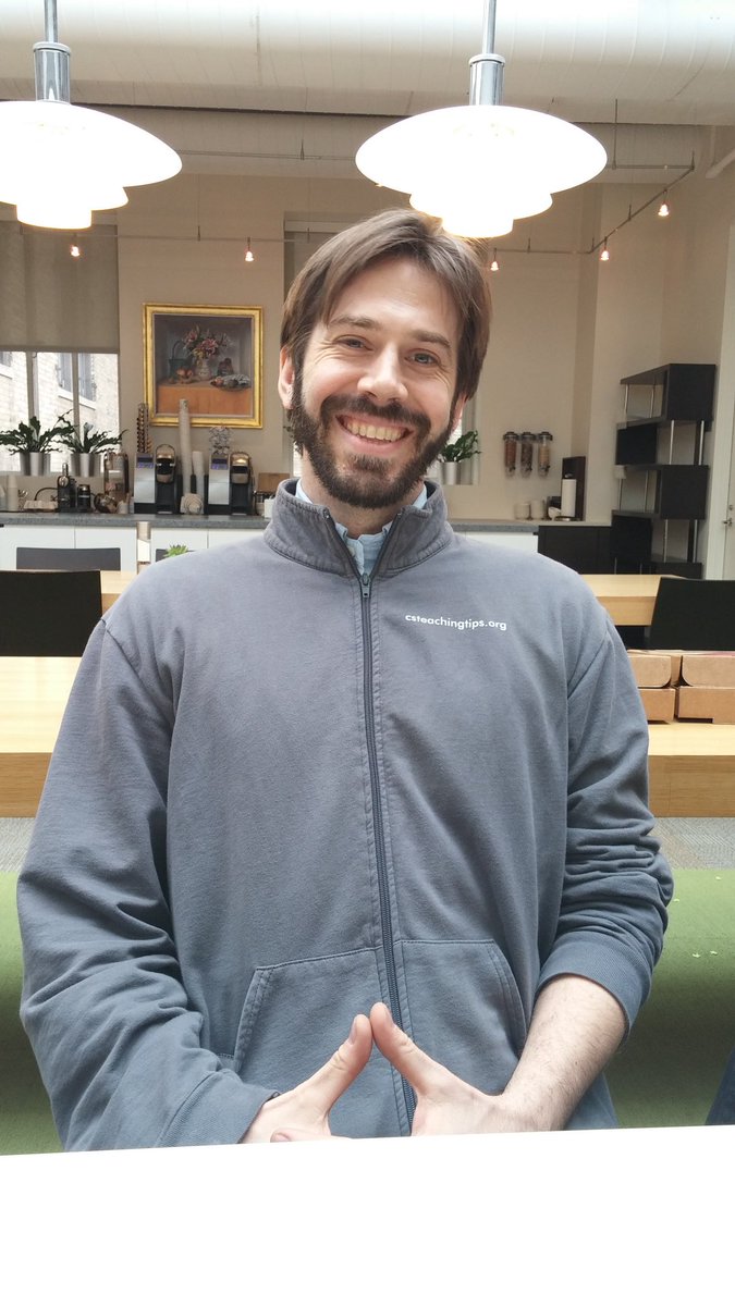 lsudol's tweet image. Representing @CSTeachingTips at the @MathforAmerica workshop on #APCSPrinciples @Lien_Diaz #CS4All