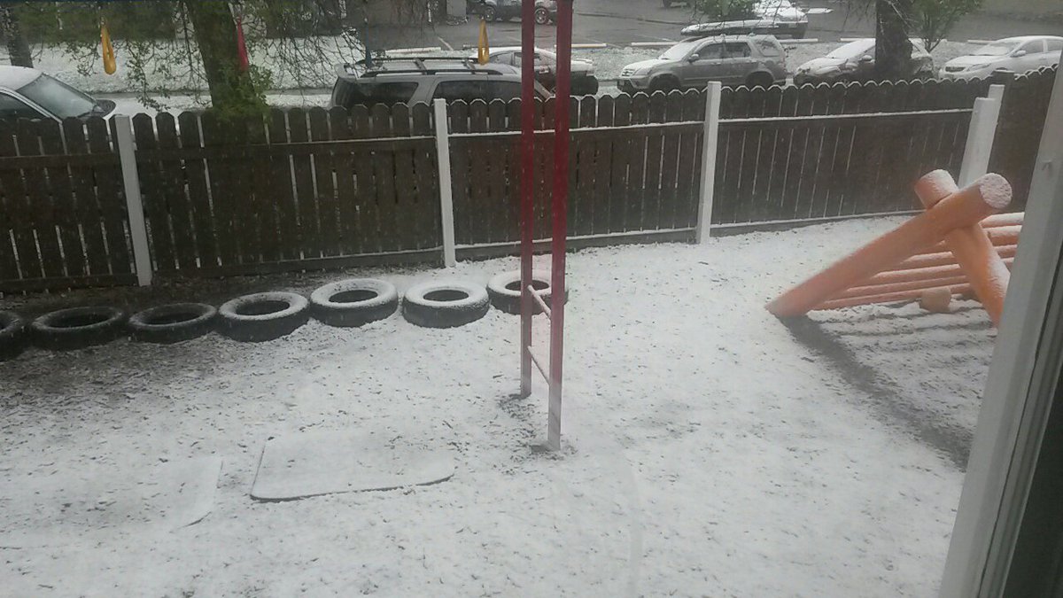 chesadexter's tweet image. I appreciate the precipitation, but couldn't we get rain instead? #Montanaspring