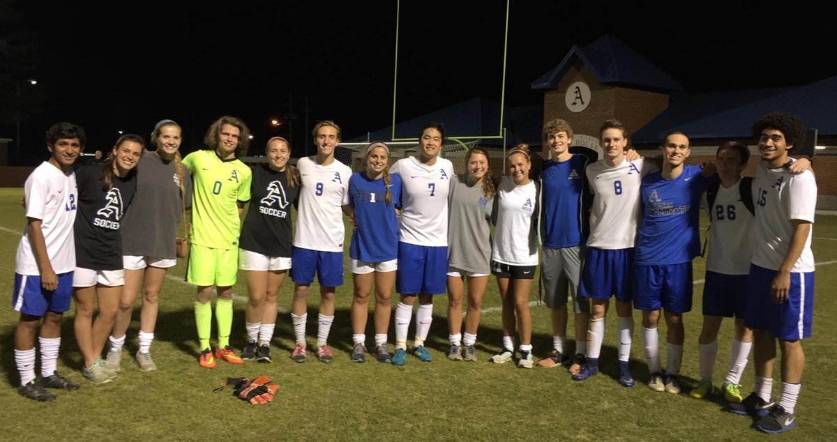 GirlsAHSSoccer's tweet photo. Take Friday off and go to Huntsville to see these seniors wrap-up their AHS soccer careers at the Final 4... https://t.co/mvyfx4NQM1