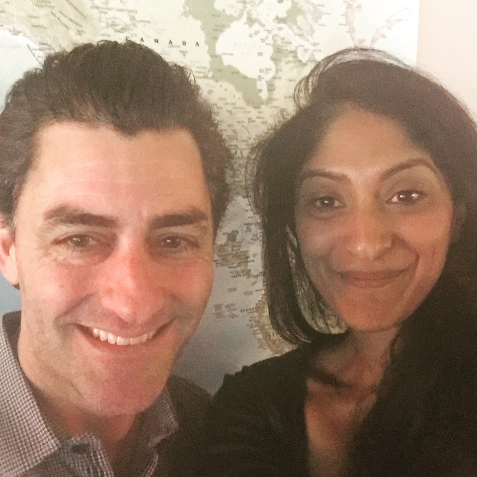 AnsuyaNathan's tweet photo. #AnotherAussie talks to Eden Gaha of @EndemolShineUS about #Trump & the Aussie advantage! https://t.co/vTTrZ56Vqt https://t.co/9Lu6KioDUy