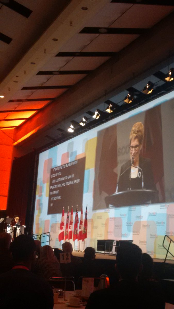 Premier Wynne speaking at #OCEdiscovery <a href="/Invest_Ottawa/">Invest Ottawa</a>