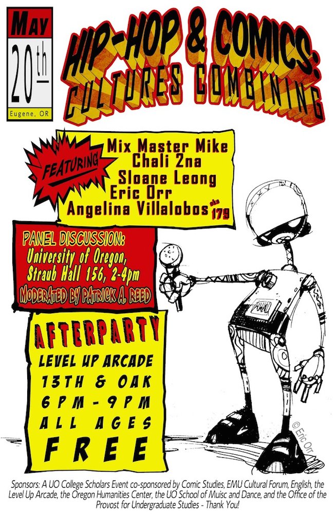 MassAppeal's tweet photo. .@Univ_Of_Oregon to host 2 part event discussing the crossover between hip hop and comics | https://t.co/mGu25eicv1 https://t.co/d0v5sAjzIl