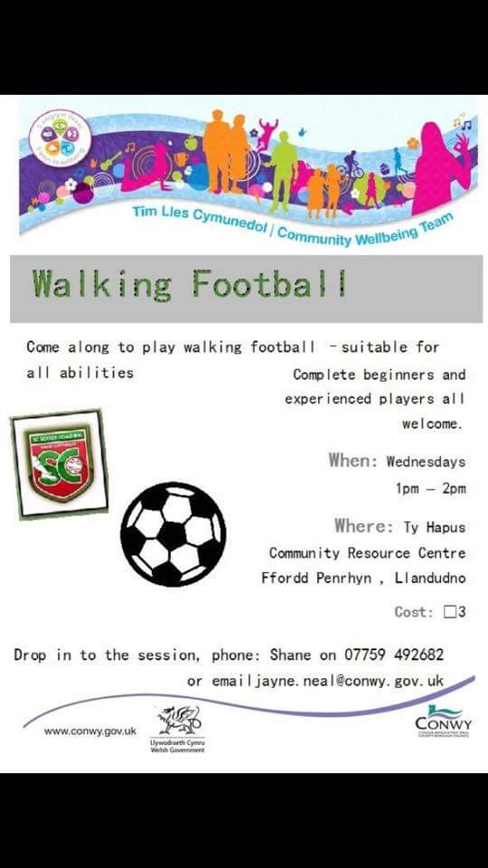 ShaneScsc's tweet photo. Walking Football in Llandudno at @TyhapusNWales https://t.co/CtCJiBgj5a