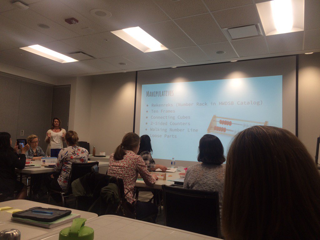Mrs_KWalker's tweet photo. Collaborating with teachers across HWDSB for Grade One Math Strategy sessions! #hwdsbmathstrategy https://t.co/xywGSzr7wT