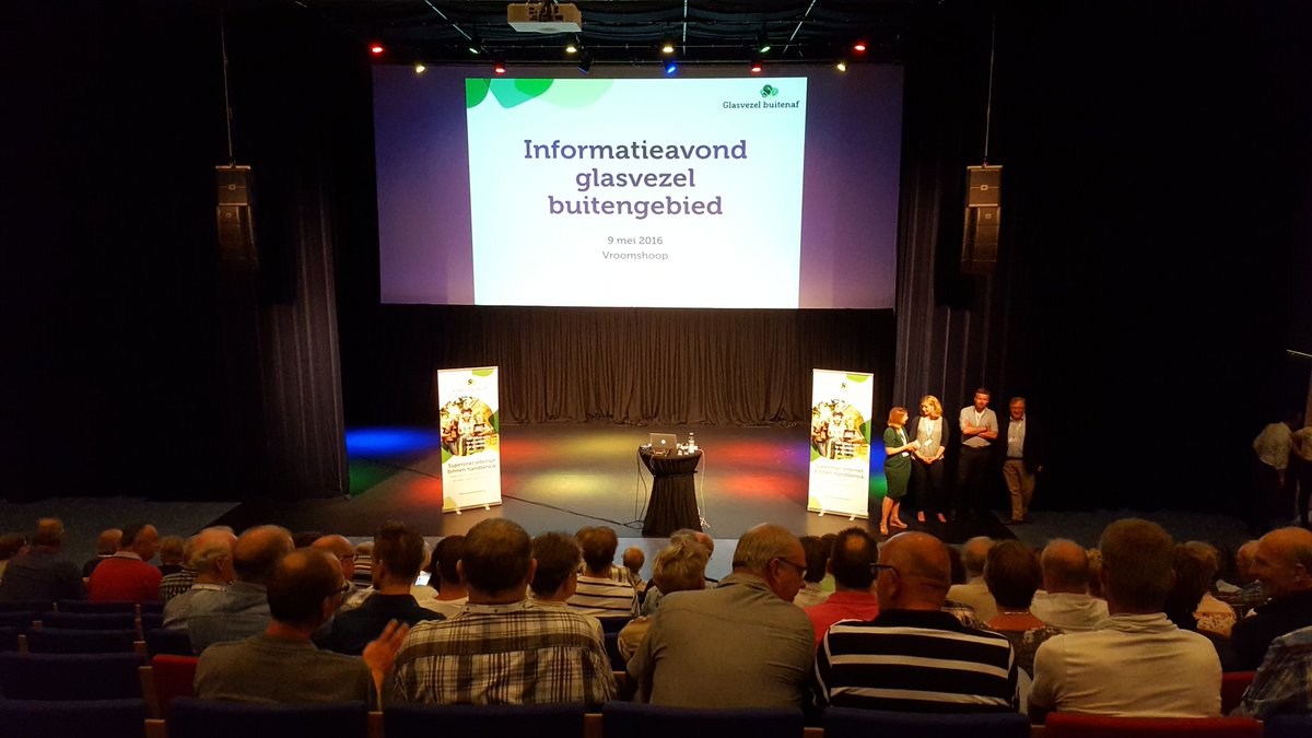 1e infoavond @glasbuitenaf #Twenterand #Vroomshoop buitengebied. Advies <a href="/clouduittwente/">Clouduittwente.nl</a>, <a href="/lucasitbv/">Lucas IT B.V.</a> &amp; <a href="/Loohuistweet/">Loohuis C&B</a>.