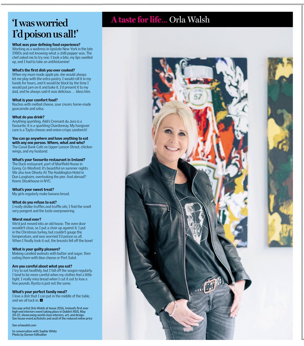 Artistorla's tweet photo. Thanks a million to @SundayIndependant @sophiewhite roll on #artloft #house2016 #RDS #popart May 20-22 https://t.co/TvenUofW2H