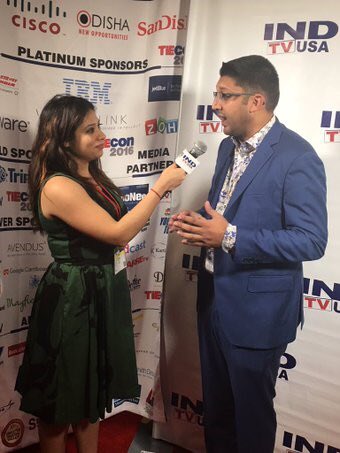 TaylorAtElevate's tweet photo. @Elevate_inc President @pateltimes discussing why #TampaHasSwagger w/ @INDTVUSA’s Richa at @TiEcon! #TiEcon2016 https://t.co/DP9GnH75Yl