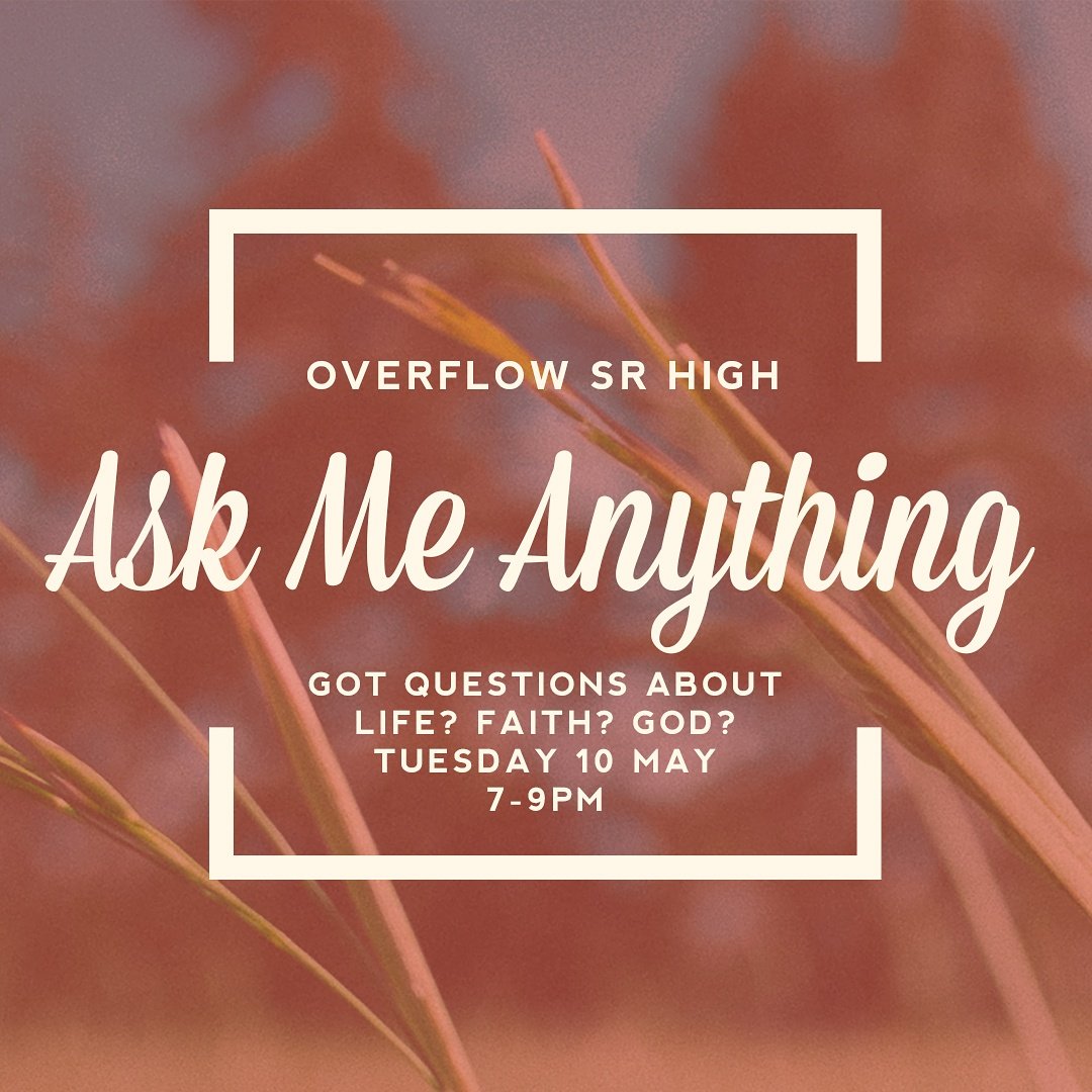 APAOverflow's tweet photo. If you're in Grade 9-12 bring any and all questions you have about life, faith, God, whatever to our #AMA https://t.co/41nPwxIDgY