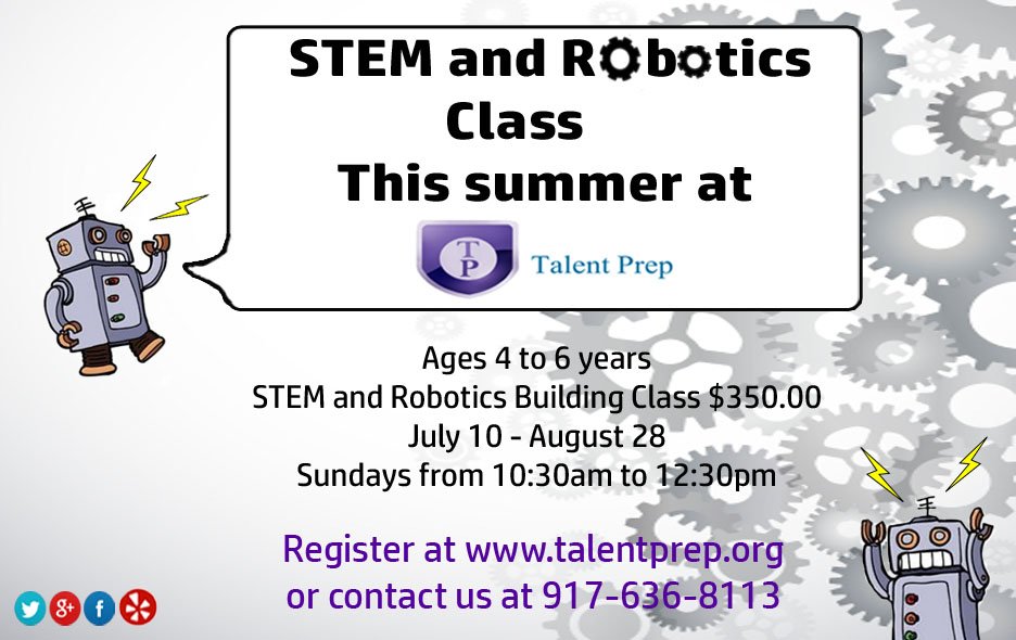 Talent_Prep's tweet photo. #Checkout our new #Summer2016 #class! #Register for a #STEM and #Robotics Building #Summer Class for your #children https://t.co/yKvIVXQZKQ
