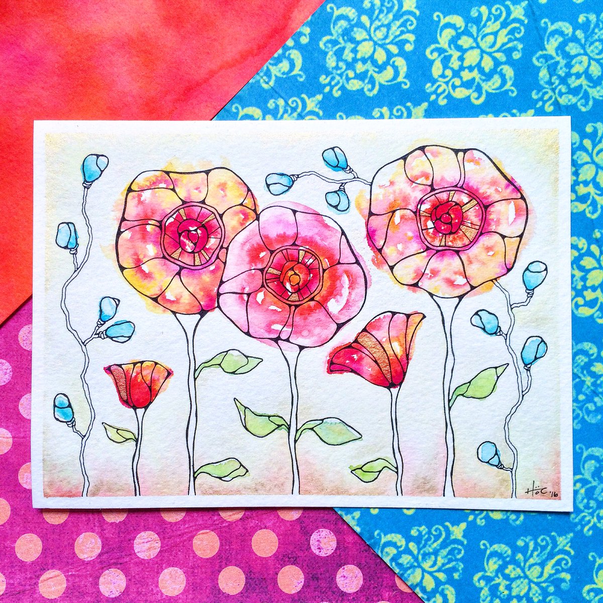 HOCNYC's tweet photo. New greeting card design! #HOCNYC #HouseOfCochrane #art #greetingcard #watercolor #watercolour #carddesign https://t.co/0abZGh1FnU