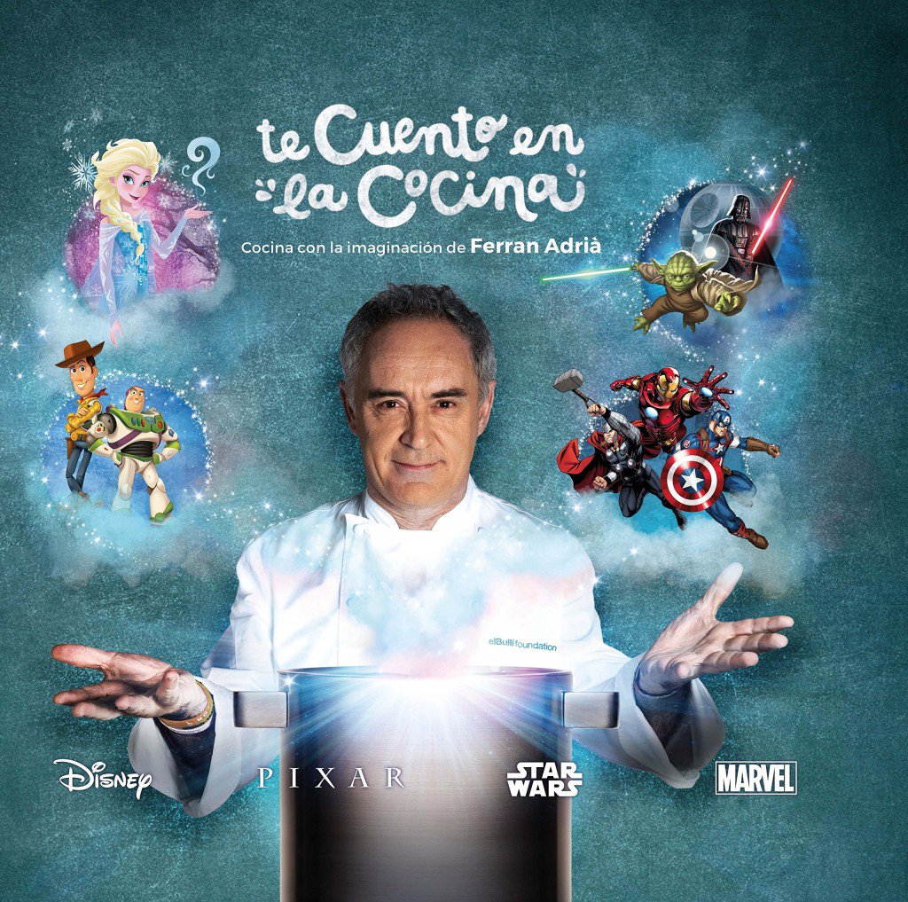 carnepotroburgo's tweet photo. Nuevo libro "Te cuento en la cocina" con la colaboración de Ferran Adriá y Disney #SanaYSorprendente https://t.co/0U93MUHTIh
